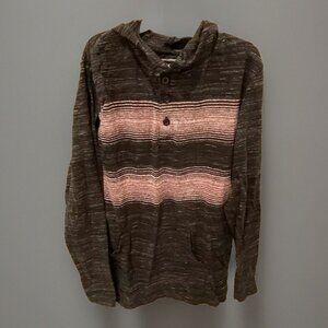 Jachs Co Long Sleeve Grey and Pink Hoodie Boys Size Large 14/16